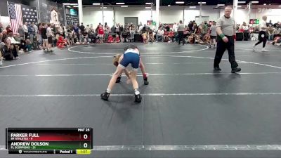 72 lbs Round 3 (4 Team) - Andrew Dolson, FL Scorpions vs Parker Full, 84 Athletes