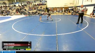 133 lbs Cons. Round 2 - Denis Murphy, University Of Wisconsin-Oshkosh vs Justin Hames, Elmhurst College