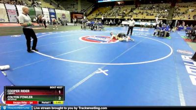 126 Class 4 lbs Champ. Round 1 - Cooper Rider, Liberty vs Colton Fowler, Seckman