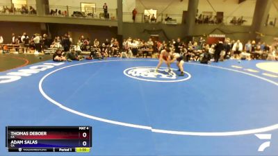 150 lbs 5th Place Match - Thomas DeBoer, CA vs Adam Salas, CA