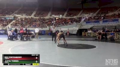 D1-120 lbs 3rd Place Match - Rex Fortenberry, Liberty vs Justin Torres, Cibola