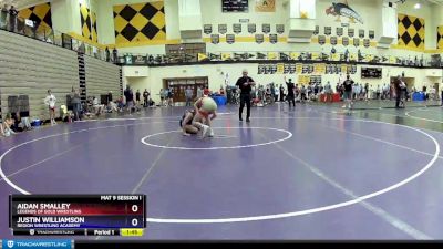 106 lbs Champ. Round 1 - Aidan Smalley, Legends Of Gold Wrestling vs Justin Williamson, Region Wrestling Academy