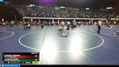 105 lbs Round 2 - Maddox Glew, Big Game Wrestling Club vs Carver Crippen, DC Elite Wrestling