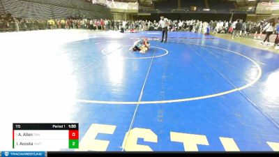 115 lbs Quarterfinal - Alexis Allen, Tri-Town Bullyz Wrestling vs Isabella Acosta, Inland Northwest Wrestling Training Center