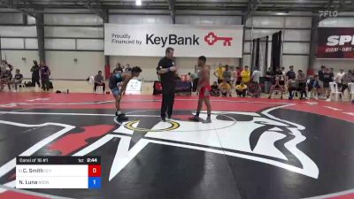 57 kg Consi Of 16 #1 - Caleb Smith, 10 Year Active Athlete List vs Noah Luna, Boone RTC