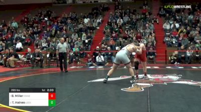 285 lbs Final - Billy Miller, Edinboro University vs Thomas Haines, Lock Haven University