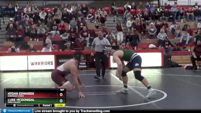 197 lbs Quarterfinal - Luke Mcgonigal, Mercyhurst vs Aydan Edwards, Fairmont State