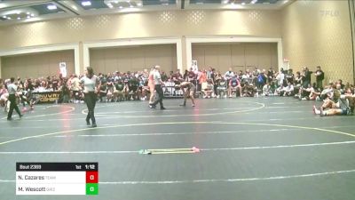 132 lbs Round Of 128 - Noah Cazares, Team So-Cal WC vs Max Wescott, Grizzly Wrestling