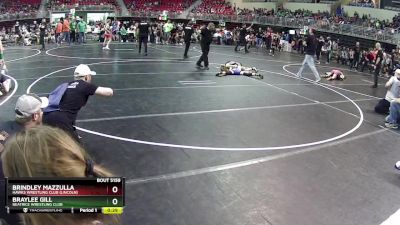 73 lbs Semifinal - Braylee Gill, Beatrice Wrestling Club vs Brindley Mazzulla, Hawks Wrestling Club (Lincoln)