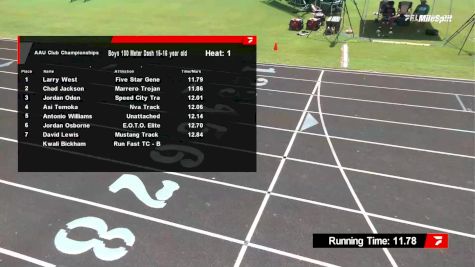 Youth Boys' 100m, Prelims 2 - Age 15-16