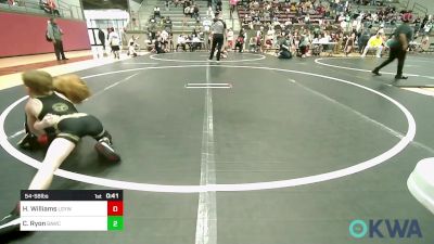 54-58 lbs Rr Rnd 1 - Hayden Williams, Locust Grove Youth Wrestling vs Cole Ryon, Broken Arrow Wrestling Club