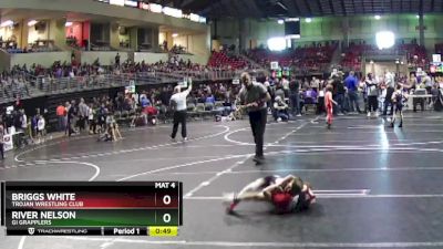 56 lbs Cons. Round 3 - Briggs White, Trojan Wrestling Club vs River Nelson, GI Grapplers