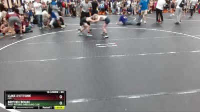 80 lbs Semifinal - Luke D`Ettore, C2X vs Brycen Bolin, West Wateree Wrestling Club