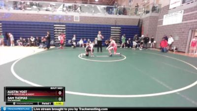 110 lbs Champ. Round 1 - Austin Yost, All In Wrestling Academy vs Sam Thomas, 208 Badgers