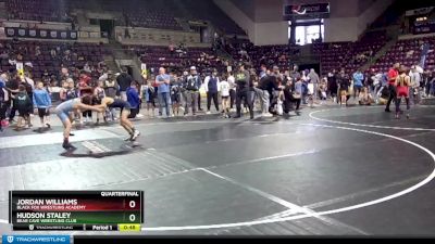 77 lbs Quarterfinal - Hudson Staley, Bear Cave Wrestling Club vs Jordan Williams, Black Fox Wrestling Academy