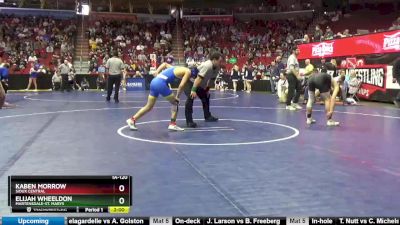 1A-120 lbs Cons. Round 2 - Elijah Wheeldon, Martensdale-St. Marys vs Kaben Morrow, Sioux Central