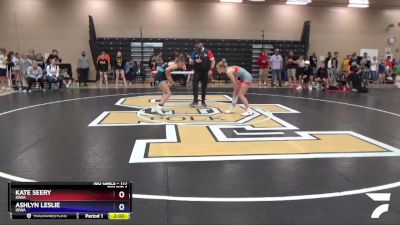 117 lbs Round 1 - Kate Seery, Iowa vs Ashlyn Leslie, Iowa