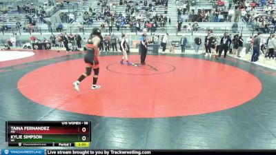 58 lbs Quarterfinal - Taina Fernandez, MD vs Kylie Simpson, WI