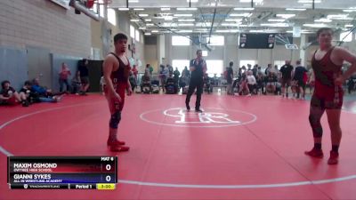 195 lbs Cons. Semi - Gianni Sykes, All In Wrestling Academy vs Maxim Osmond, Owyhee High School