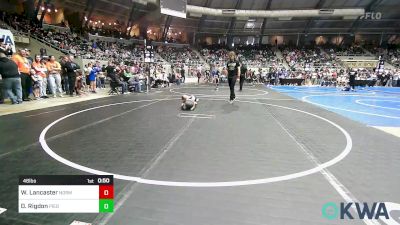 46 lbs Consi Of 16 #1 - Wyatt Lancaster, Norman Grappling Club vs Dawson Rigdon, Piedmont