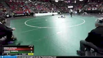 D1-120 lbs Champ. Round 1 - Edwin Estrada, Kenosha Indian Trail vs Chance Suddeth, Stoughton