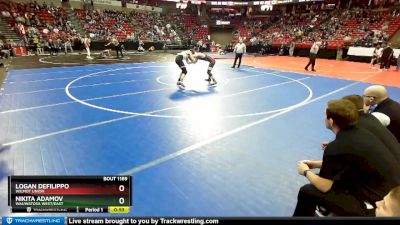 D1-138 lbs Cons. Round 1 - Logan Defilippo, Wilmot Union vs Nikita Adamov, Wauwatosa West/East