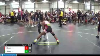 92 lbs Round 3 (6 Team) - Isaiah Saleh, Pomona Elite vs Terriel Cooke, Backyard Brawlers