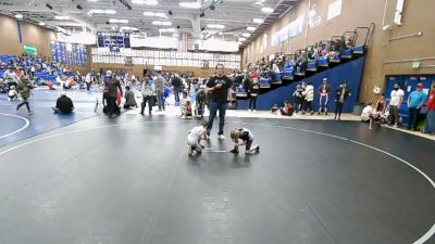 55-56 lbs Round 3 - Hunter Anderson, Box Elder Stingers vs Cooper Hunt, Fremont Wrestling Club