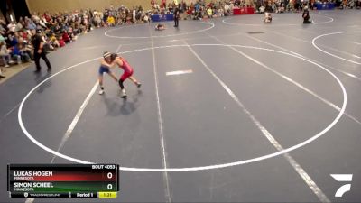 70 lbs Champ. Round 2 - Simon Scheel, Minnesota vs Lukas Hogen, Minnesota