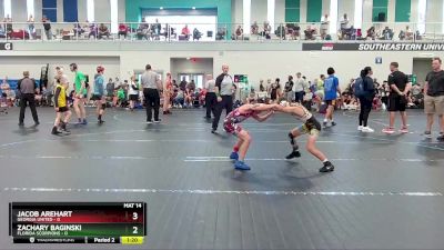 72 lbs Finals (8 Team) - Jacob Arehart, Georgia United vs Zachary Baginski, Florida Scorpions