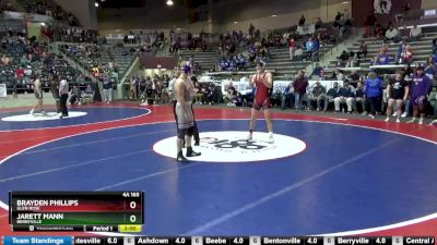 4A 165 lbs Quarterfinal - Brayden Phillips, Glen Rose vs Jarett Mann, Berryville