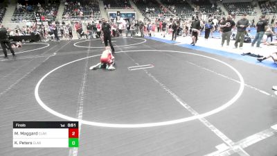 67 lbs Final - Mason Maggard, Claremore Wrestling Club vs Kasen Peters, Claremore Wrestling Club