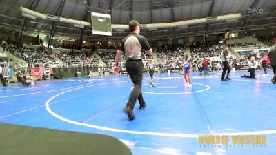 61 lbs Round Of 32 - Taygan Hunke, Smith Wrestling Academy vs Kyleigh Danielson, Texas Elite