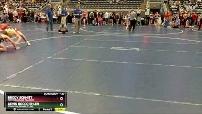 120 lbs 3rd Place Match - Brody Schmitt, MWC Wrestling Academy vs Devin Rocco Ehler, Storm Youth Wrestling