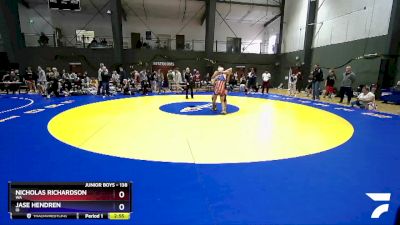 138 lbs Cons. Round 2 - Nicholas Richardson, WA vs Jase Hendren, ID