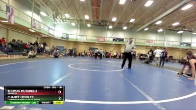 144 lbs Round 1 - Thomas Mutarelli, Branson vs Chance Hensley, Terminator Wrestling Academy