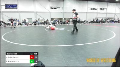 80 lbs Semifinal - Joseph Colardo, Funky Singlets 12u Team Red vs Elijah Pagonis, Oklahoma Elite 12U