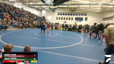 152 lbs Round 2 - Avery Layne, North Big Horn Rams Wrestling vs Bailey Howe, Buffalo Outlaws Wrestling Club