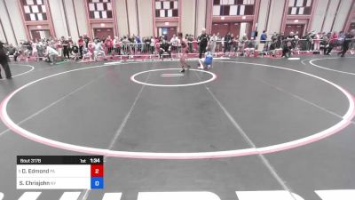 106 lbs Consi Of 8 #2 - Davion Edmond, Pa vs Santiago Chrisjohn, Ny