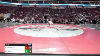 145 lbs Final - Sam Herring, Bishop McCort vs Chase Hontz, Faith Christian Acad.