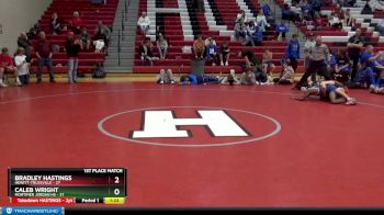 120 lbs Placement (12 Team) - BRADLEY HASTINGS, Hewitt-Trussville vs Caleb Wright, Mortimer Jordan HS