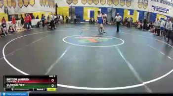 126 lbs Semifinals (8 Team) - Gunner Ivey, Clay vs Brycen Warren, Lemon Bay
