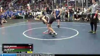 140 lbs Round 3 (4 Team) - Devon Brigman, Hudson vs Calvin Irwin, Dundee Black