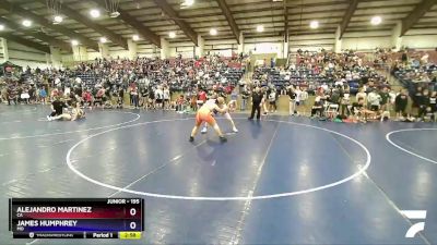 195 lbs Quarterfinal - Alejandro Martinez, CA vs James Humphrey, MO