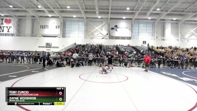 57 lbs Champ. Round 2 - Toby Curcio, Journeymen Wrestling Club vs Zayne Woodwor, Brawlers Elite