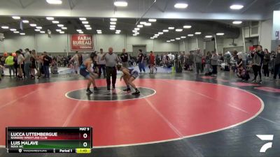 126 lbs Champ. Round 1 - Lucca Uttembergue, Rangers Wrestling Club vs Luis Malave, Nova WC