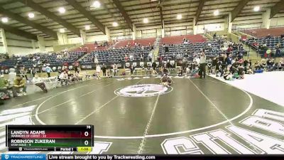 78 lbs Semis & Wb (16 Team) - Robinson Zukeran, Utah Gold vs Landyn Adams, Warriors Of Christ