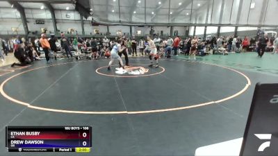 106 lbs Cons. Round 3 - Ethan Busby, CA vs Drew Dawson, OR