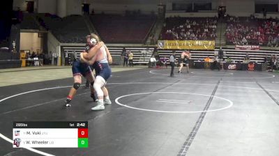 285 lbs 5th Place - Micah Vuki, Utah Tech vs Wade Wheeler, Liberty