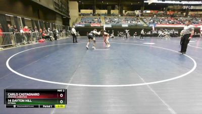 165 lbs Cons. Round 2 - 14 Dayton Hill, Ottawa vs Carlo Castagnaro, Arizona Christian